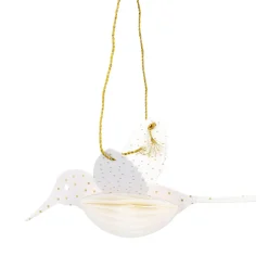 NANU-NANA Anhänger Vogel, Offwhite, 12 Cm