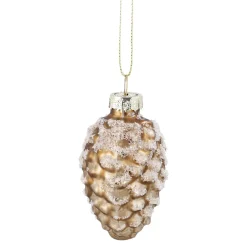 NANU-NANA Anhänger Zapfen, Frost/hellbraun, 7 Cm