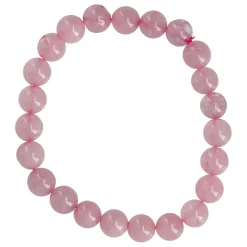 NANU-NANA Armband Edelstein-Energie, Rosenquarz/rosa