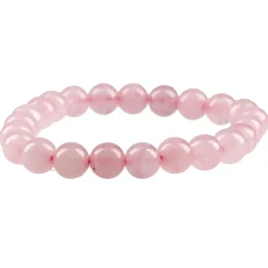 NANU-NANA Armband Edelstein-Energie, Rosenquarz/rosa