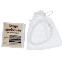 NANU-NANA Armband Edelstein-Energie, Rockquarz/weiß