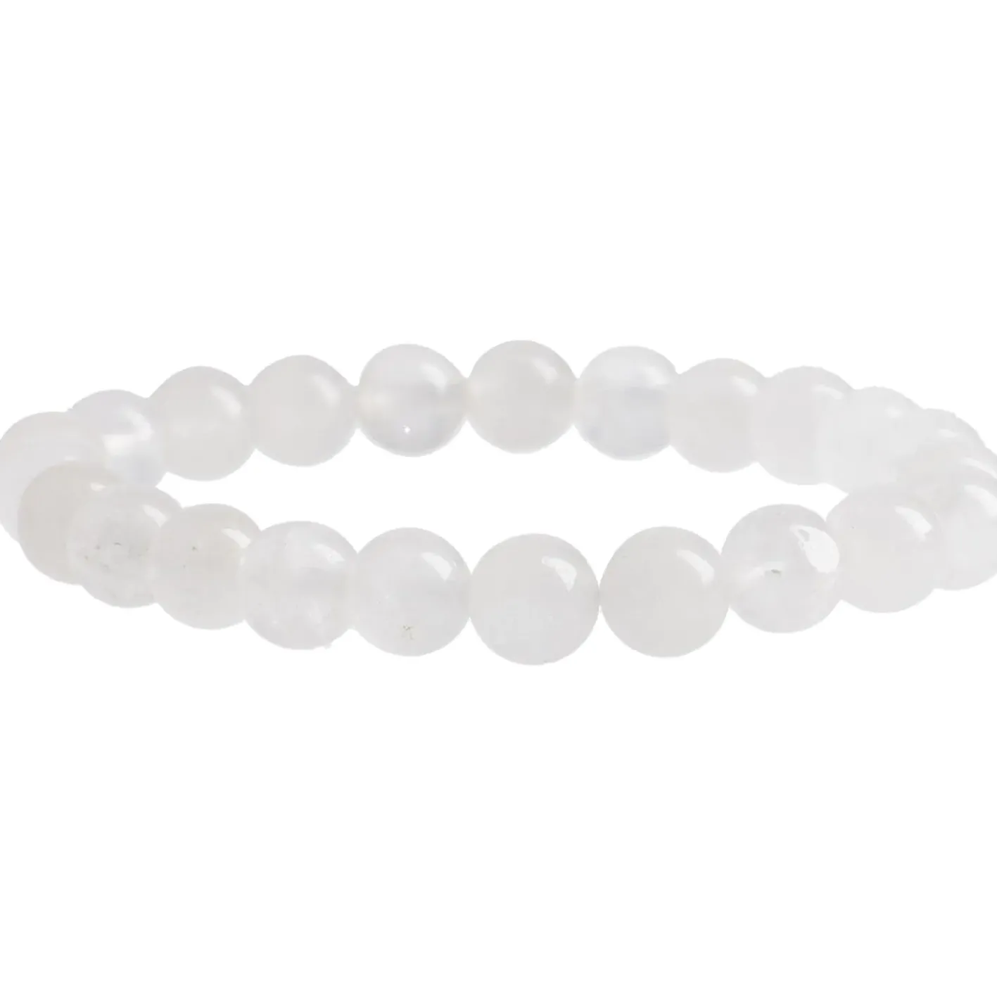 NANU-NANA Armband Edelstein-Energie, Rockquarz/weiß