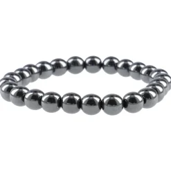 NANU-NANA Armband Edelstein-Energie, Hämatit/schwarz