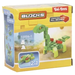 NANU-NANA Bausteine-Set Dino 2in1, 4 Bein