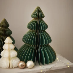 NANU-NANA Deko-Baum Wabe, Dunkelgrün/4 Stufen, 20 Cm