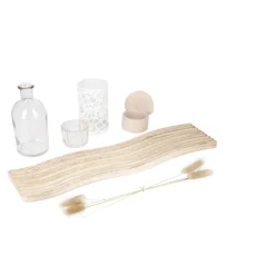 NANU-NANA Dekorationsset Maritim, Natur/klar/weiß