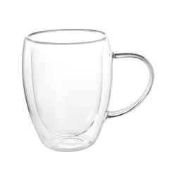 NANU-NANA Doppelwand-Glas Mit Henkel, 340 Ml