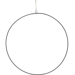 NANU-NANA 3er Set Deko-Ringe, Schwarz/matt