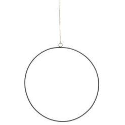 NANU-NANA 3er Set Deko-Ringe, Schwarz/matt