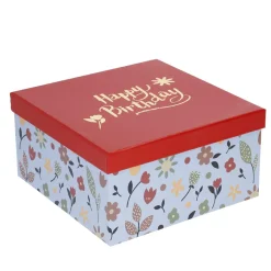 NANU-NANA 5er Set Geschenkkarton Motiv, Blau