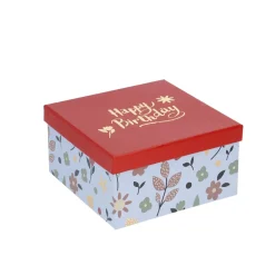 NANU-NANA 5er Set Geschenkkarton Motiv, Blau