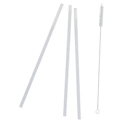 NANU-NANA 3er Set Glas-Strohhalme, 30 Cm