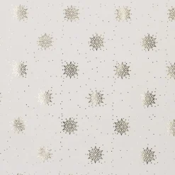 NANU-NANA Geschenkpapier Prägung, Schneeflocke/creme, 2 M