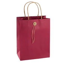 NANU-NANA Geschenktüte Mit Knopf, Rot, 17.5 X 23 Cm