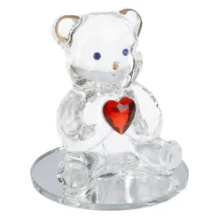 NANU-NANA Glas-Teddybär Mit Herz, 4.5 Cm