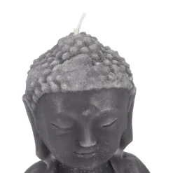 NANU-NANA Kerze Buddha, Dunkelgrau, 23 Cm