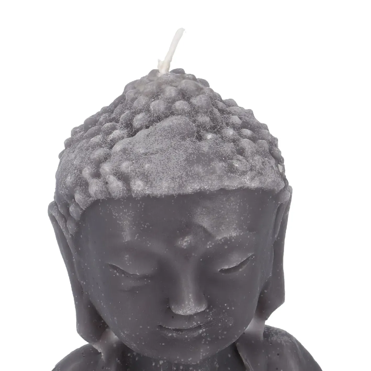 NANU-NANA Kerze Buddha, Dunkelgrau, 23 Cm