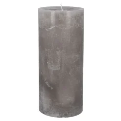 NANU-NANA Kerze Rustik, Kaja/grau, 8.7 X 20 Cm
