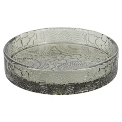 NANU-NANA Kerzen-Untersetzer Relief, Dunkelgrün, 9.8 Cm