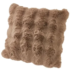 NANU-NANA Kissen Bubble-Fell, Taupe, 45 X 45 Cm