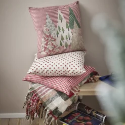 NANU-NANA Kissen Xmas-Muster, Karo, 45 X 45 Cm