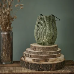 NANU-NANA Laterne Seil, Grün, 21 Cm