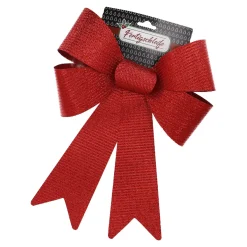 NANU-NANA Schleife Glitter/Streifen, Rot, 40 Cm