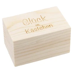 NANU-NANA Schwein In Holzbox, 5 Cm