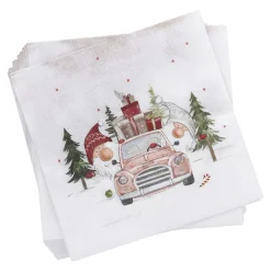 NANU-NANA Serviette Wichtel/Auto, 20 Stück