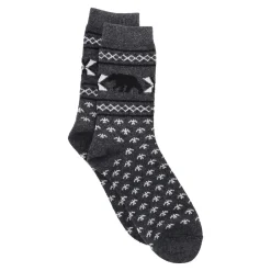 NANU-NANA Socke Winter, Herren, Bär/grau, Größe 42-46