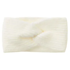 NANU-NANA Stirnband Melange Mit Knoten, Offwhite