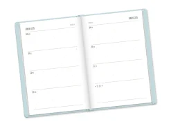 NANU-NANA Terminplaner Lederlook, 2025, Hellblau