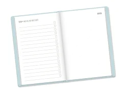 NANU-NANA Terminplaner Lederlook, 2025, Hellblau