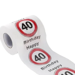 NANU-NANA Toilettenpapier Birthday, 40 Jahre, 24 Meter