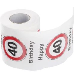 NANU-NANA Toilettenpapier Birthday, 40 Jahre, 24 Meter