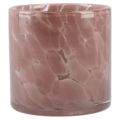 NANU-NANA Windlicht Tupfen, Lila, 8 X 8 Cm